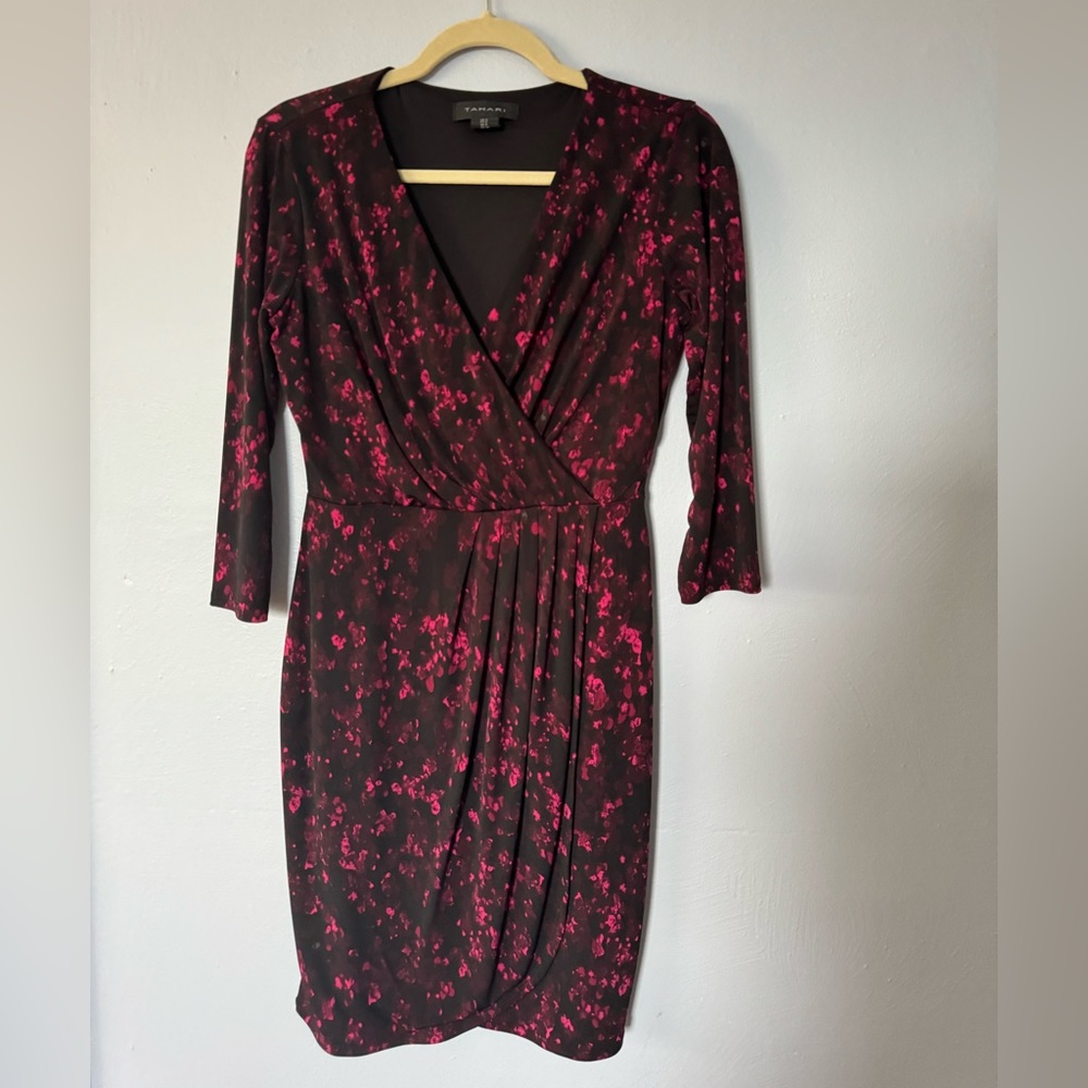 Tahari Faux Wrap Dress